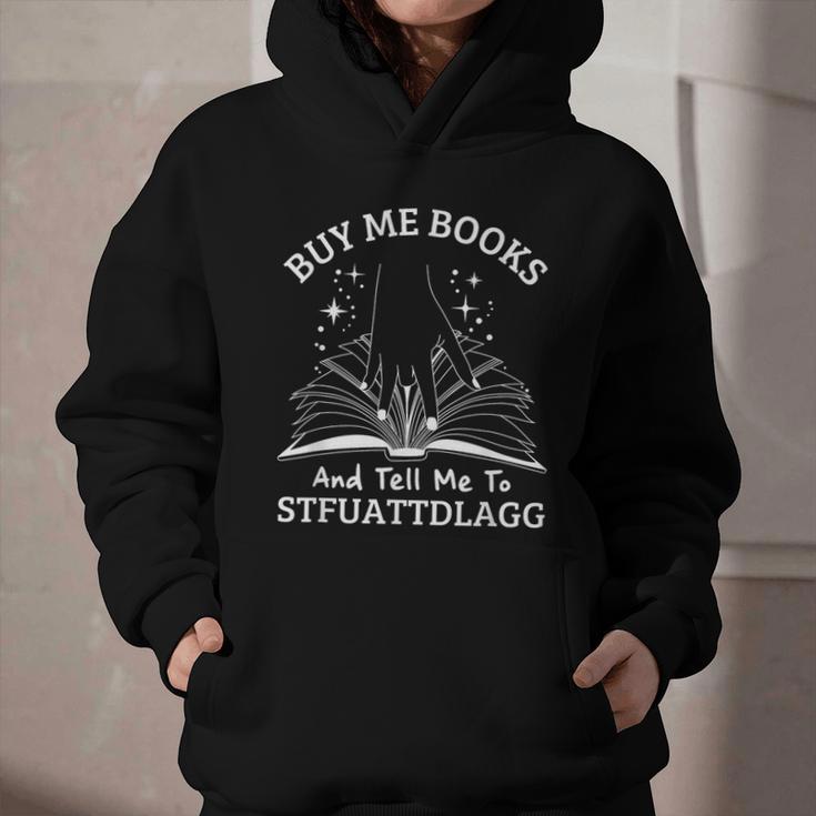 Buy Me Books And Tell Me To STFUATTDLAGG Smutt Book Reader Graphic Youth Hoodie Buy Me Books And Tell Me To STFUATTDLAGG Smutt Book Reader Graphic Youth Hoodie