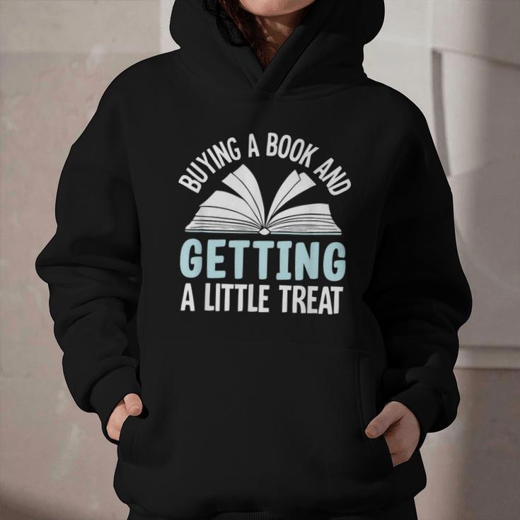 Buying A Book And Getting A Little Treat Graphic Youth Hoodie