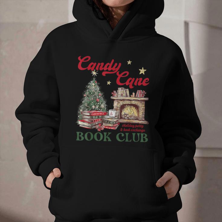 Candy Cane Book Club Holiday Party & Book Exchange Graphic Youth Hoodie Candy Cane Book Club Holiday Party & Book Exchange Graphic Youth Hoodie