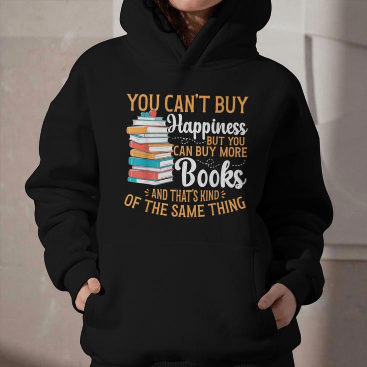 You Can't Buy Happiness But You Can Buy More Books Read Graphic Youth Hoodie