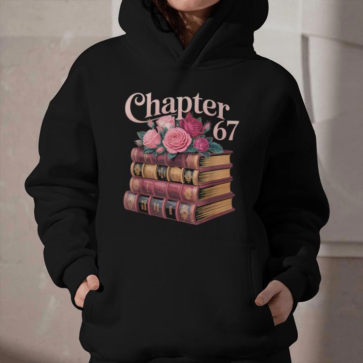 Chapter 67 Floral Book Stack Graphic Youth Hoodie