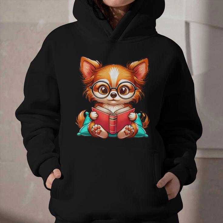 Chihuahua Reading a Book Dog Graphic Youth Hoodie Chihuahua Reading a Book Dog Graphic Youth Hoodie