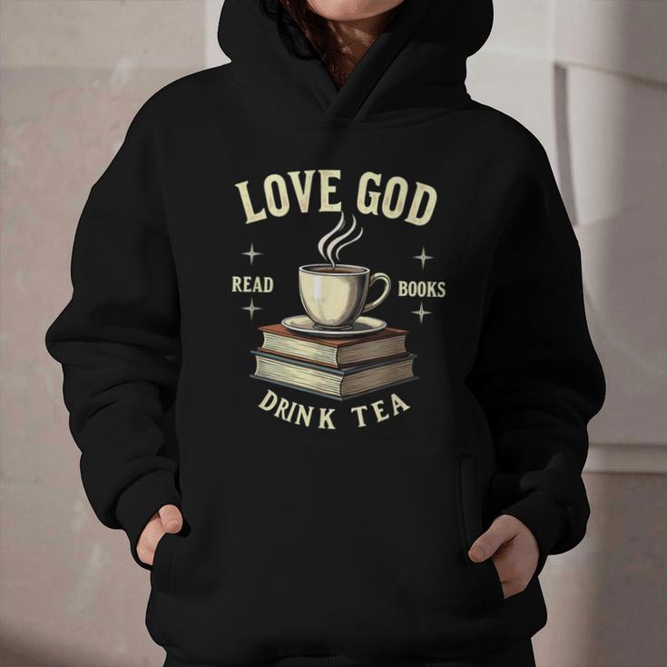 Christian Bookworm Love God Read Books Drink Tea Graphic Youth Hoodie Christian Bookworm Love God Read Books Drink Tea Graphic Youth Hoodie