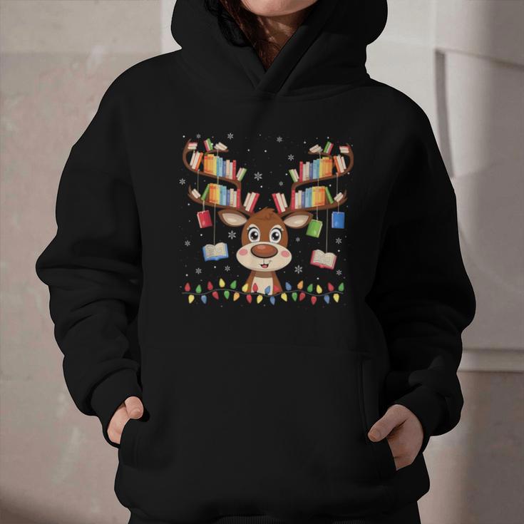 Christmas Librarian Reindeer Matching Family Book Lover Xmas Graphic Youth Hoodie Christmas Librarian Reindeer Matching Family Book Lover Xmas Graphic Youth Hoodie