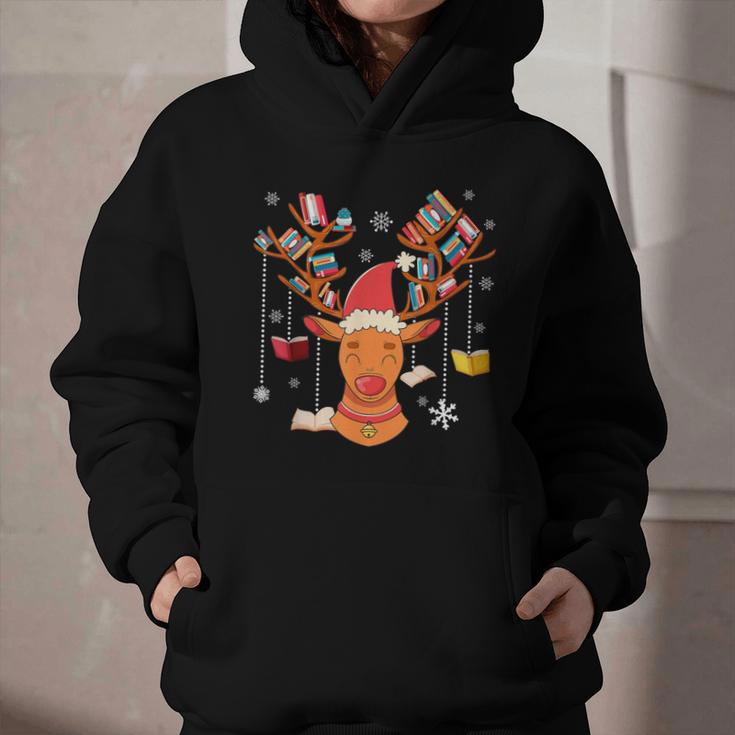 Christmas Librarian Reindeer Xmas Book Teachers Love Reading Graphic Youth Hoodie Christmas Librarian Reindeer Xmas Book Teachers Love Reading Graphic Youth Hoodie