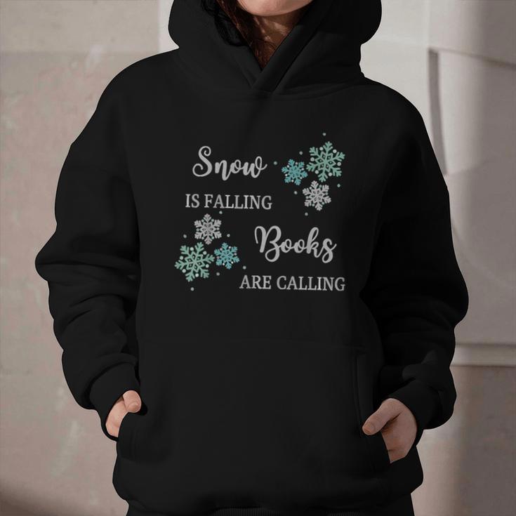 Christmas Shirts Snow Is Falling Books Are Calling Men Women Graphic Youth Hoodie
