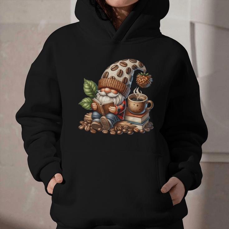 Coffee And Book Reading Accessories For Book Lovers Gnome Graphic Youth Hoodie