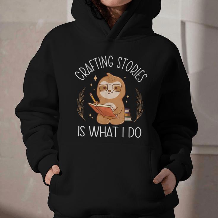 Crafting Stories Is What I Do Reading Writing Book Author Graphic Youth Hoodie
