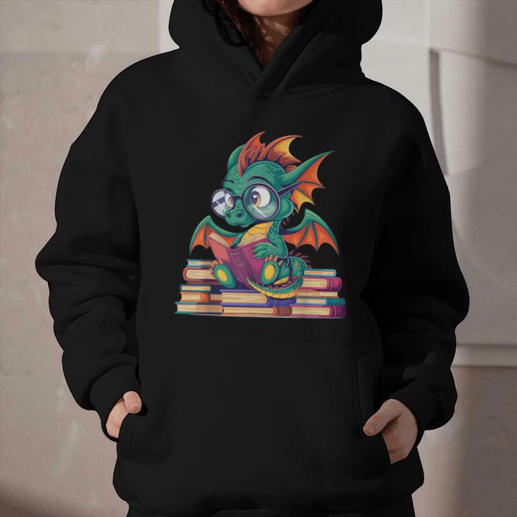 Cute Dragon Reading a Book Bookworm For Men Women Kid Graphic Youth Hoodie Cute Dragon Reading a Book Bookworm For Men Women Kid Graphic Youth Hoodie