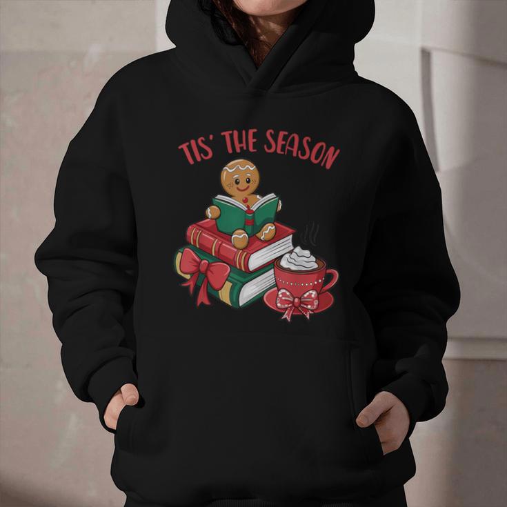 Cute Gingerbread Man Reading Book Nerd Christmas Bookish Graphic Youth Hoodie Cute Gingerbread Man Reading Book Nerd Christmas Bookish Graphic Youth Hoodie
