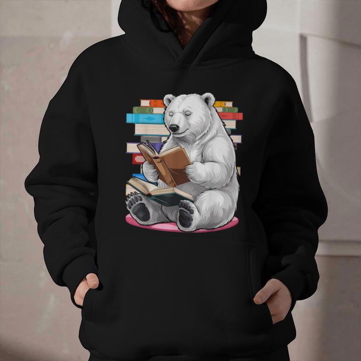 Cute Polar Bear Is Reading a Book Reading Polar Bear Graphic Youth Hoodie Cute Polar Bear Is Reading a Book Reading Polar Bear Graphic Youth Hoodie