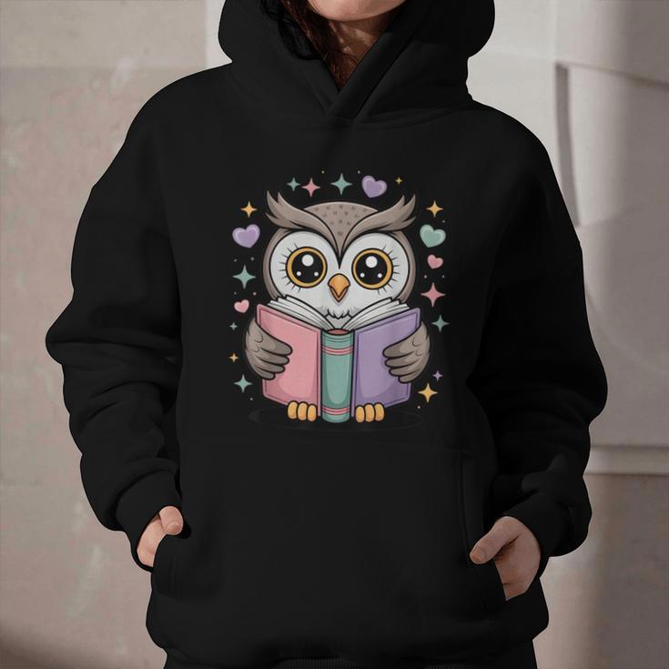 Cute Reading Owl Book Lover Teacher Librarian Bookworm Graphic Youth Hoodie Cute Reading Owl Book Lover Teacher Librarian Bookworm Graphic Youth Hoodie