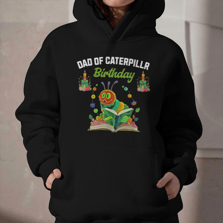 Dad Of Caterpillar Birthday Reading Books Lovers Graphic Youth Hoodie