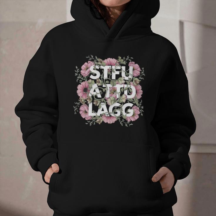 Dark Romance Romantasy Book Lover Shadow Daddy STFUATTDLAGG Graphic Youth Hoodie
