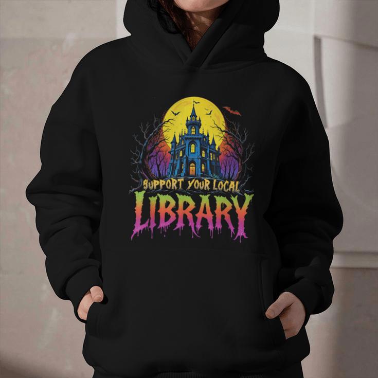 Death Gothic Support Your Local Library Lovers Book Graphic Youth Hoodie Death Gothic Support Your Local Library Lovers Book Graphic Youth Hoodie