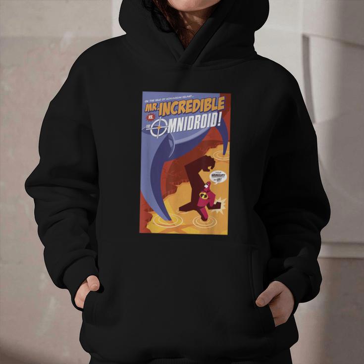 Disney Pixar The Incredibles Omnidroid Comic Book Cover Graphic Youth Hoodie Disney Pixar The Incredibles Omnidroid Comic Book Cover Graphic Youth Hoodie