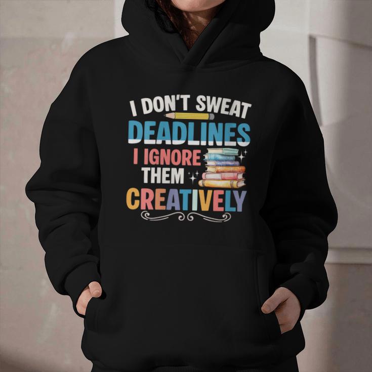 Don’t Sweat Deadlines Book Writer Author Writing Novelist Graphic Youth Hoodie Don’t Sweat Deadlines Book Writer Author Writing Novelist Graphic Youth Hoodie