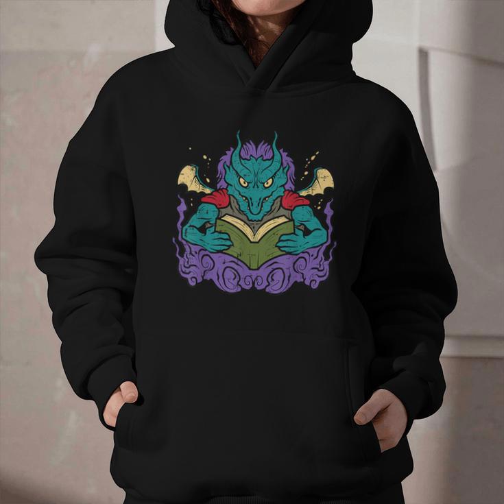 Dragon Read Reading Librarian Book Across America Kids Graphic Youth Hoodie