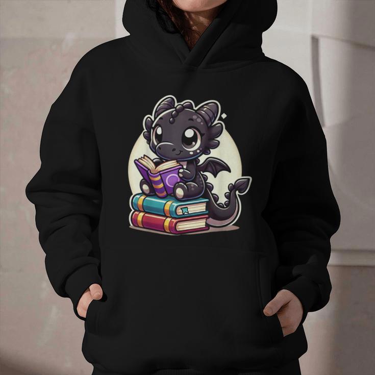 Dragon Reading A Book Cute Bookworm Book Lover Graphic Youth Hoodie Dragon Reading A Book Cute Bookworm Book Lover Graphic Youth Hoodie