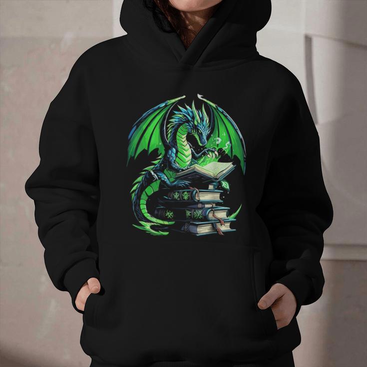 Dragon Reading Books Bookworm Graphic Youth Hoodie Dragon Reading Books Bookworm Graphic Youth Hoodie