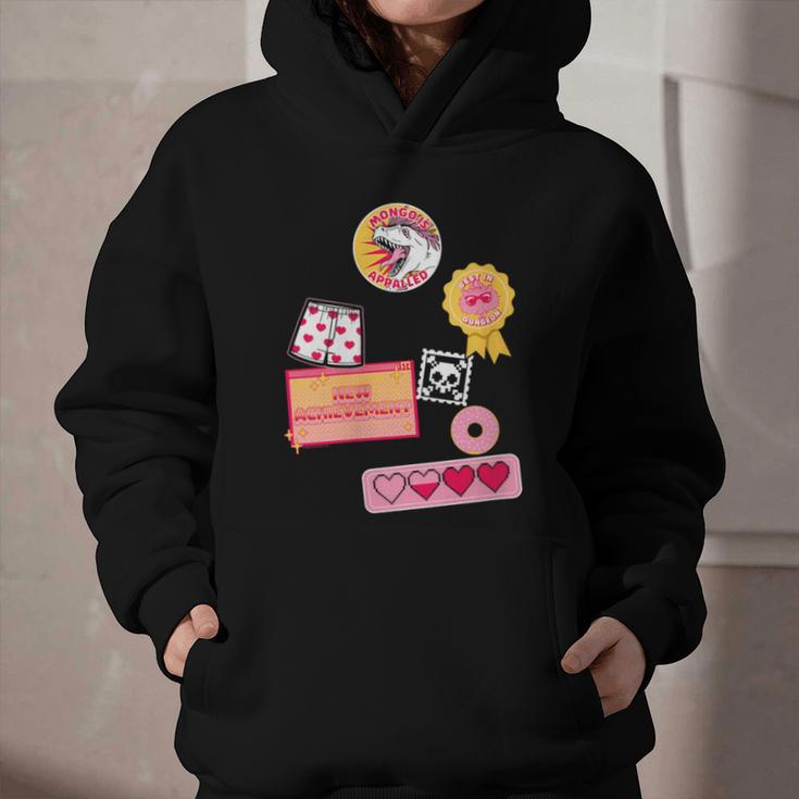 Dungeon Crawler Carl Colorful Sticker Collage LitRPG Book Graphic Youth Hoodie