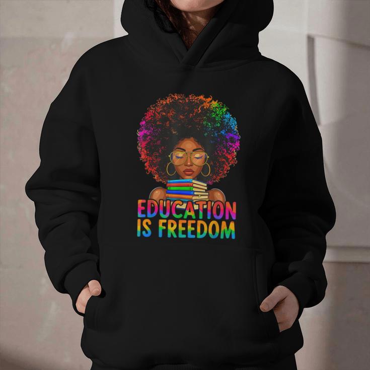Education Is Freedom Teacher Books History Month Graphic Youth Hoodie Education Is Freedom Teacher Books History Month Graphic Youth Hoodie