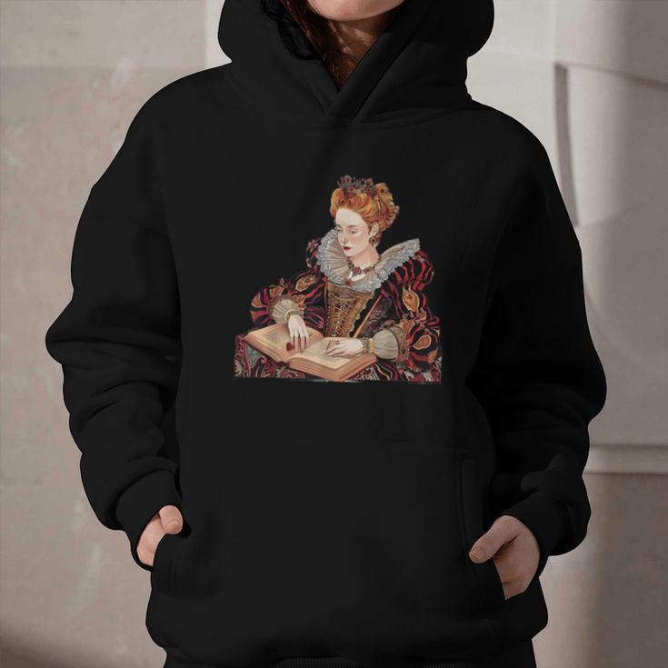Elizabeth I Reading A Book Graphic Youth Hoodie Elizabeth I Reading A Book Graphic Youth Hoodie