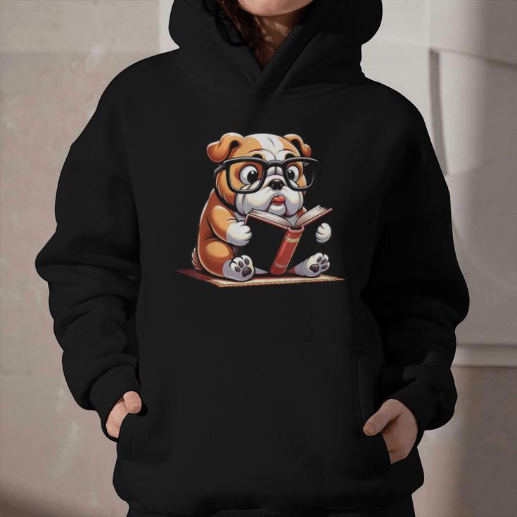 English Bulldog Reading a Book Dog For Men Women Girls Kids Graphic Youth Hoodie English Bulldog Reading a Book Dog For Men Women Girls Kids Graphic Youth Hoodie