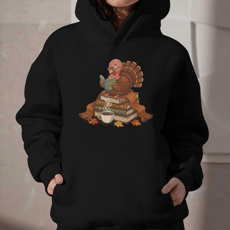 Fall Book Vintage Turkey Thanksgiving Reading Book Lovers Graphic Youth Hoodie Fall Book Vintage Turkey Thanksgiving Reading Book Lovers Graphic Youth Hoodie