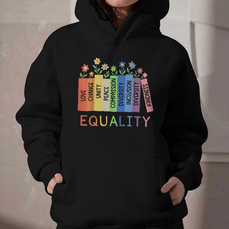 Floral Book Equality Human Rights Social Justice Peace Love Graphic Youth Hoodie Floral Book Equality Human Rights Social Justice Peace Love Graphic Youth Hoodie