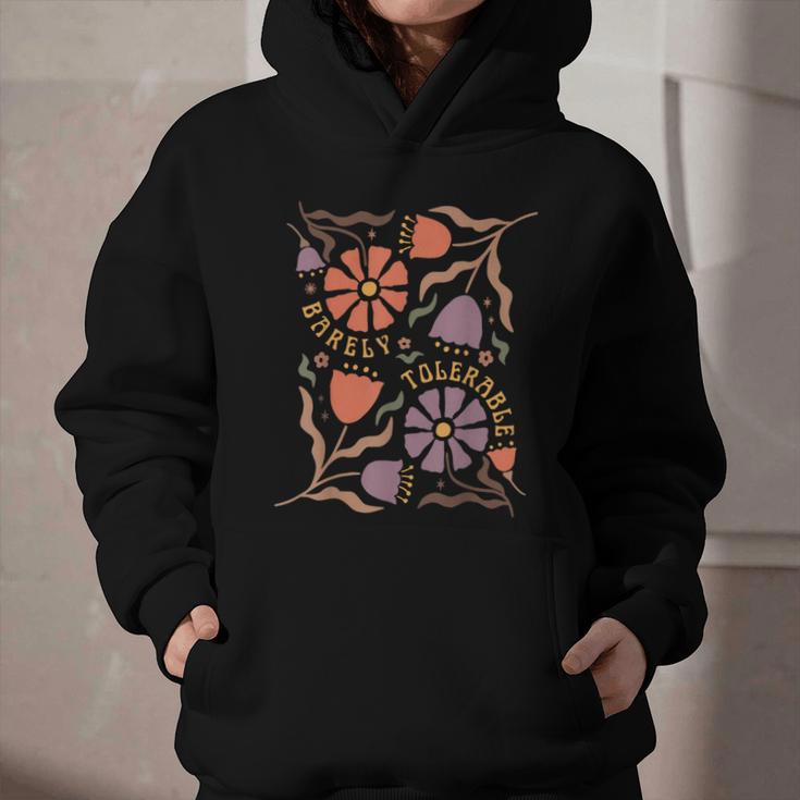 Floral Pride & Prejudice Barely Tolerable Book Lover Bookish Graphic Youth Hoodie