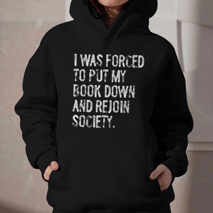 I Was Forced To Put My Book Down Book Worm Reader Graphic Youth Hoodie I Was Forced To Put My Book Down Book Worm Reader Graphic Youth Hoodie