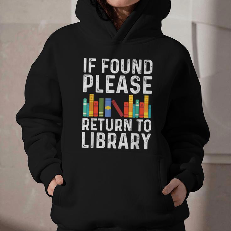 If Found Please Return To Library Book Lover Graphic Youth Hoodie