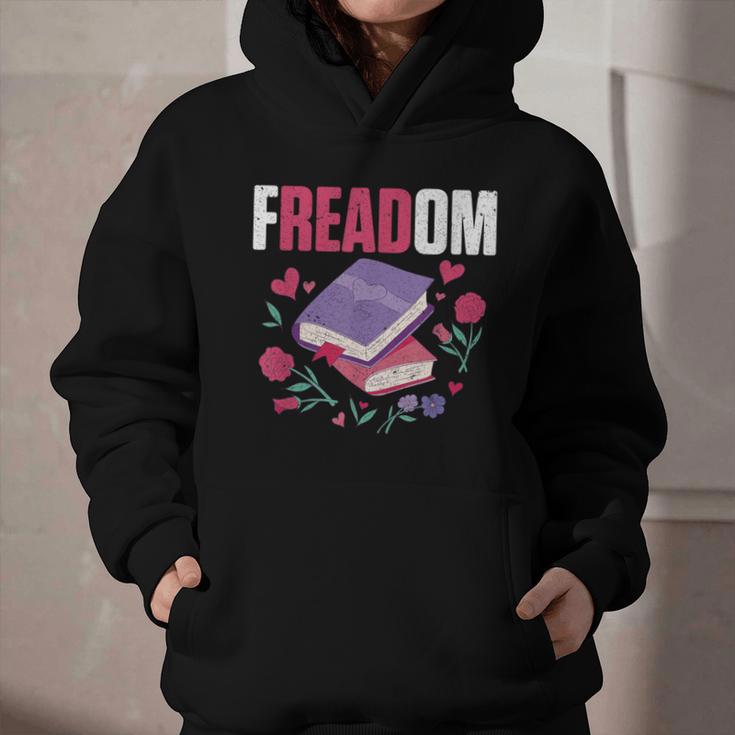 Freadom Anti Ban Books Freedom To Read Book Reading Graphic Youth Hoodie