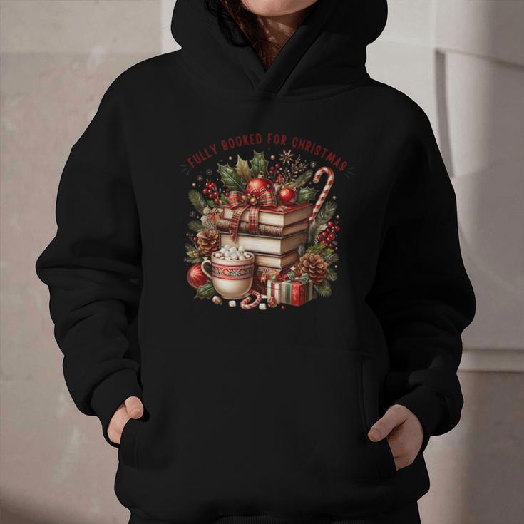 Fully Booked For Christmas Cozy Holiday Books Winter Reading Graphic Youth Hoodie