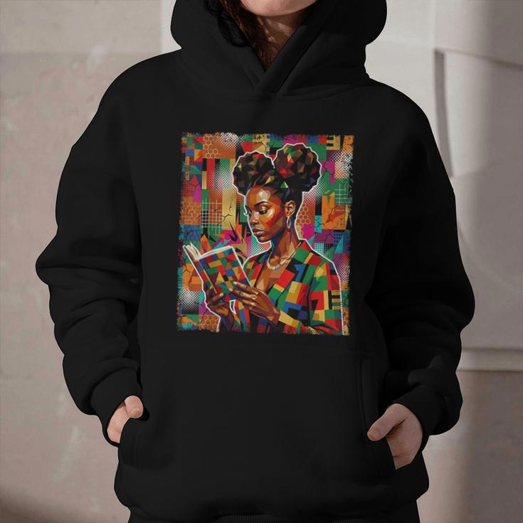 Geometric History Educated Women Reading Book Melanin Graphic Youth Hoodie Geometric History Educated Women Reading Book Melanin Graphic Youth Hoodie