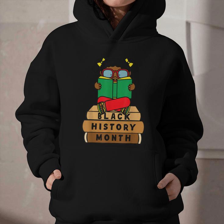 Girl Kid Reading Book Black History Month Bookworm Graphic Youth Hoodie Girl Kid Reading Book Black History Month Bookworm Graphic Youth Hoodie