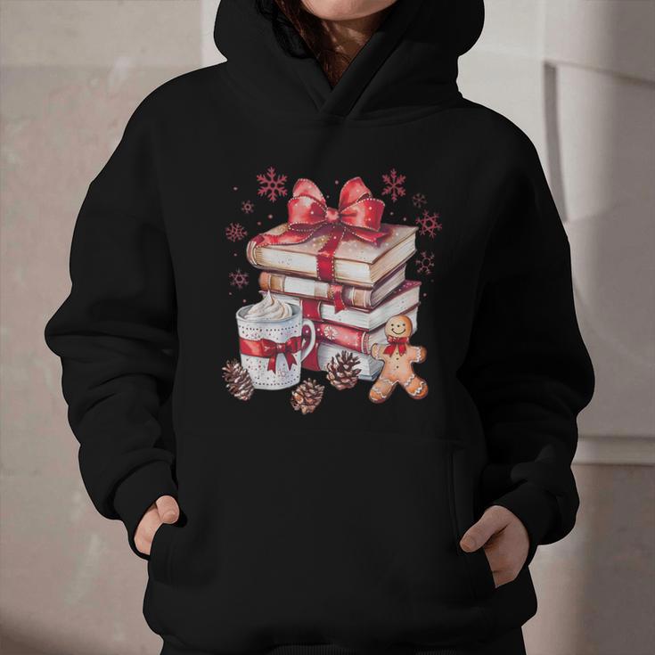 Girly Coquette Gingerbread Books And Hot Cocoa Cozy Season Graphic Youth Hoodie Girly Coquette Gingerbread Books And Hot Cocoa Cozy Season Graphic Youth Hoodie