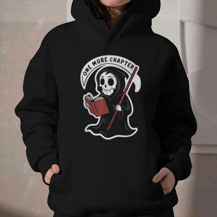 Grim Reaper Bookworm Cute Book Reading Halloween Graphic Youth Hoodie Grim Reaper Bookworm Cute Book Reading Halloween Graphic Youth Hoodie