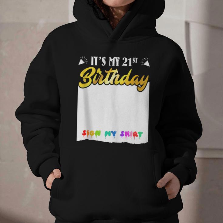 Guestbook My 21st Birthday Sign My Shirt Birthday Party Graphic Youth Hoodie Guestbook My 21st Birthday Sign My Shirt Birthday Party Graphic Youth Hoodie