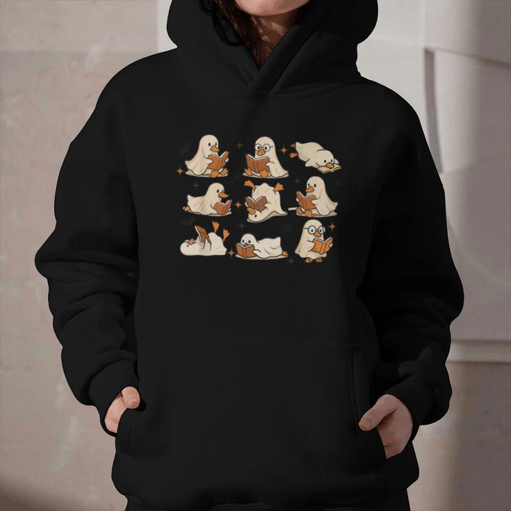 Halloween Ghost Book Lover Graphic Youth Hoodie