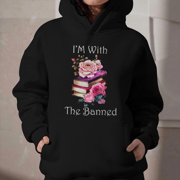 I'm With The Banned Books Bold Statement Against Censorshi Graphic Youth Hoodie