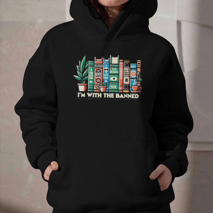I'm With The Banned Books I Read Banned Books Lovers Graphic Youth Hoodie