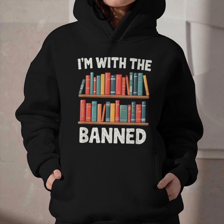 I'm With The Banned Librarian Banned Book Lover Reader Graphic Youth Hoodie I'm With The Banned Librarian Banned Book Lover Reader Graphic Youth Hoodie