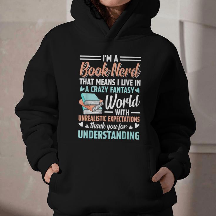 I'm a Book Nerd Bookworm Graphic Youth Hoodie