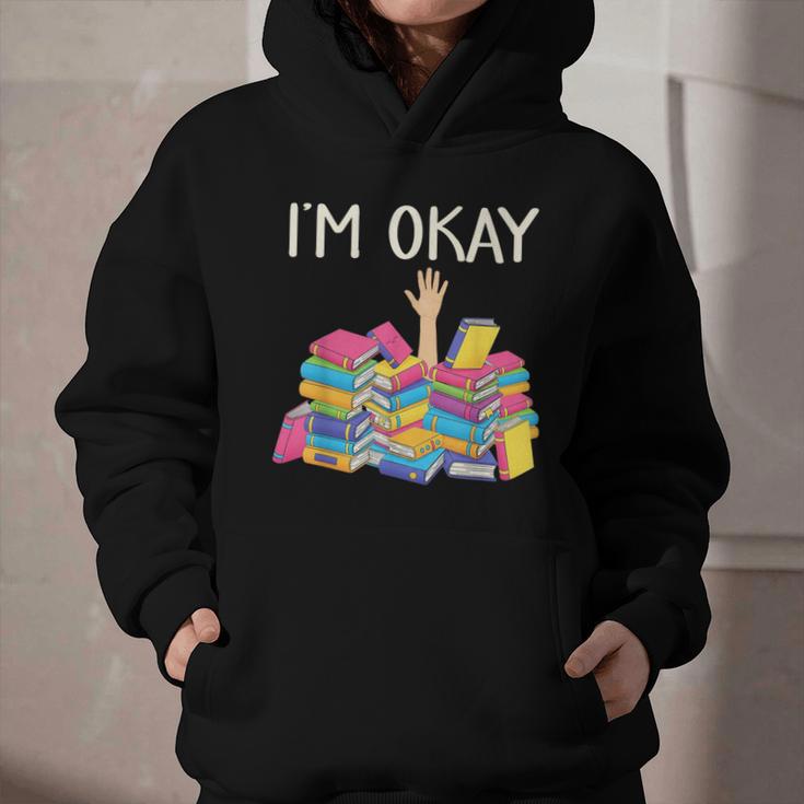 I'm Okay Book Reader Book Nerd Book Reading Lover Graphic Youth Hoodie