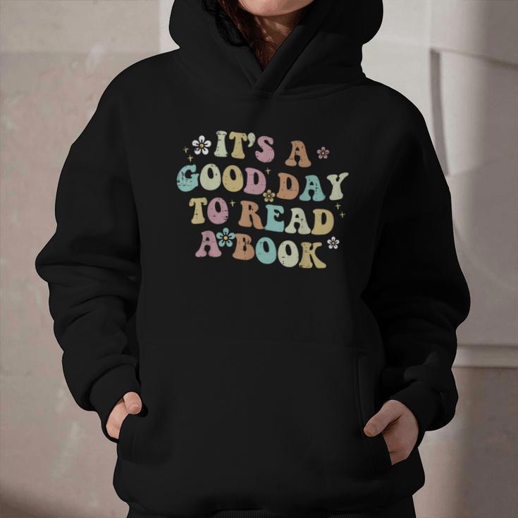 It's A Good Day To Read A Book Reading Librarian Teacher Kid Graphic Youth Hoodie