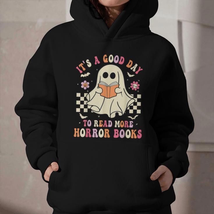 It's A Good Day To Read More Horror Books Halloween Graphic Youth Hoodie
