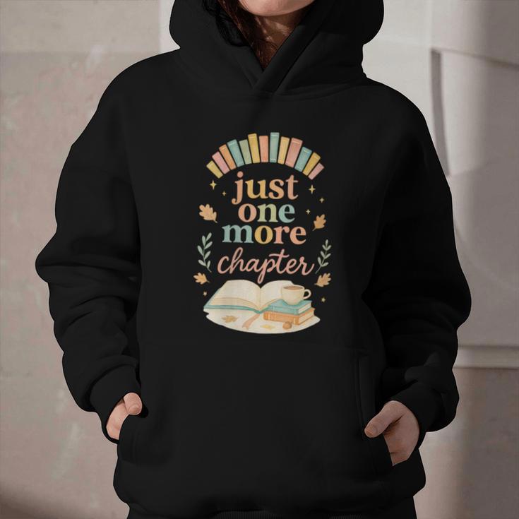 Just One More Chapter Cozy Book Lover Reading & Coffee Graphic Youth Hoodie