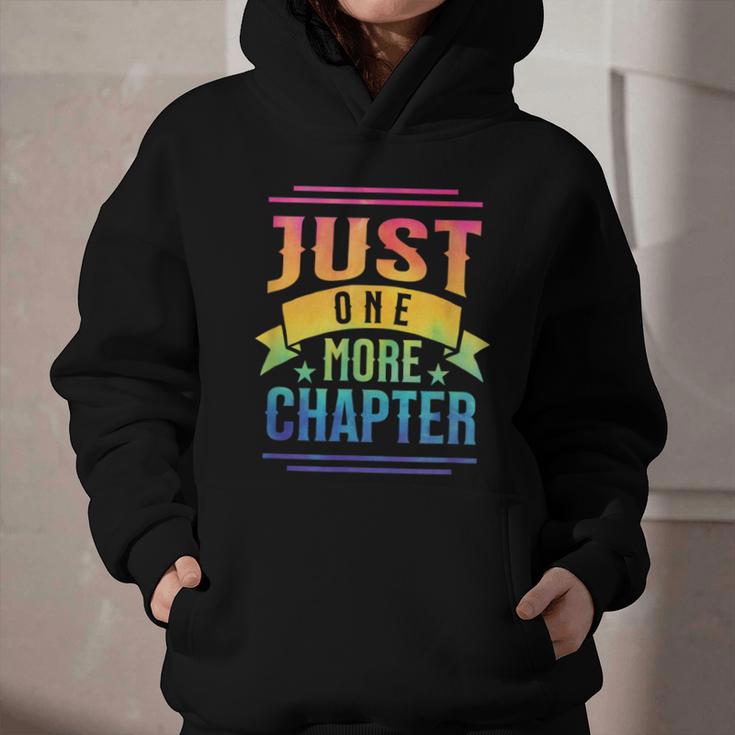 JUST ONE MORE CHAPTER Fun Reading Book Lover Graphic Youth Hoodie